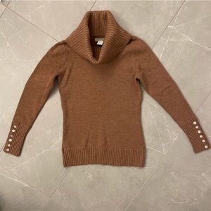 TWEEDS 100% Italian Merino Wool Cowl Neck Sweater Size Small